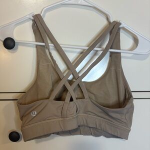 lululemon athletica Tan Cross-Back Sports Bra
